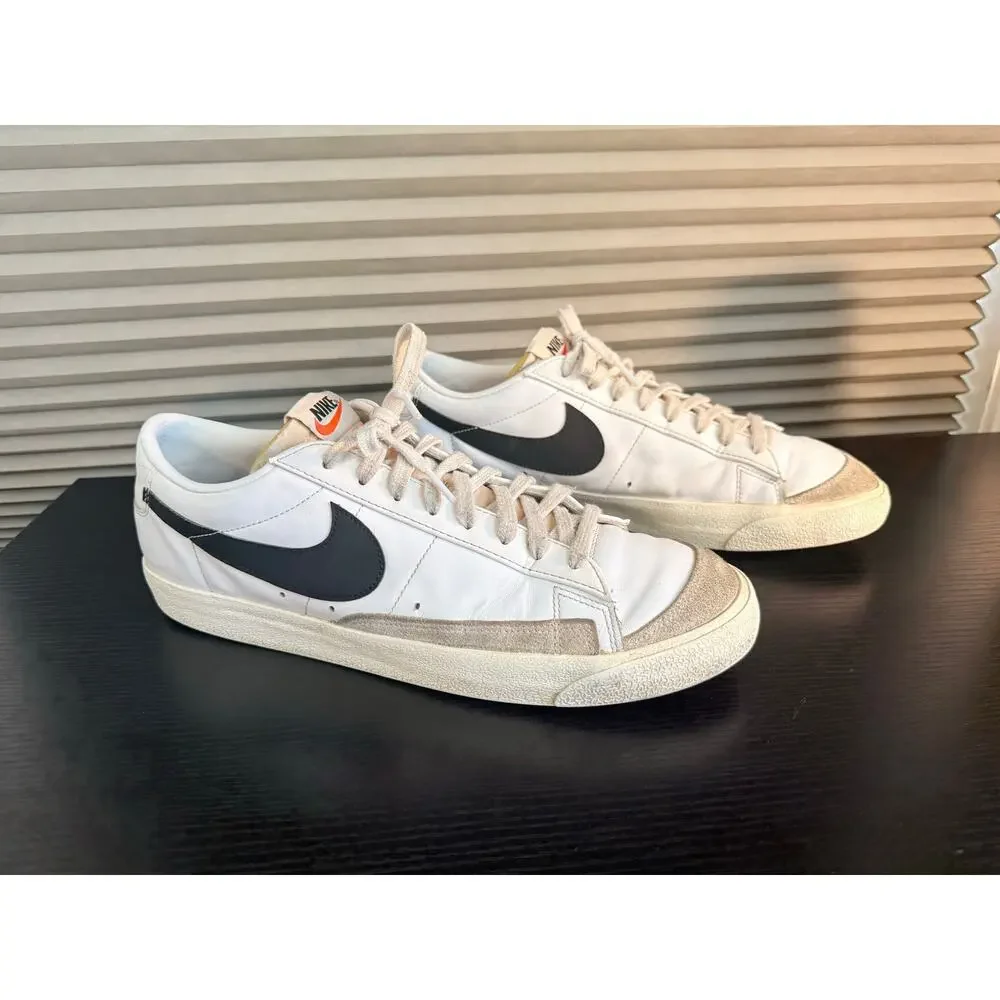 Nike Blazer Low ’77 Vintage White Black Sneakers Men’s Size 13 Classic Sneakers